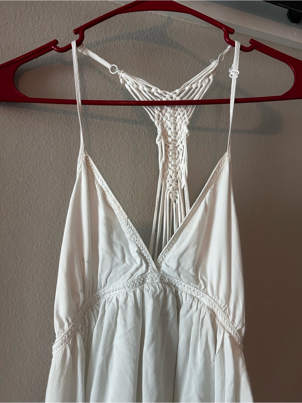 GXF by Gentle Fawn | White Maxi Sundress with Macramé Back - Picture 2 of 7